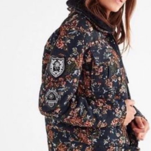 Urban Outfitters BlancNYC tapestry quilted flight bomber jacket - Picture 3 of 15